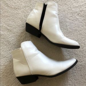 White Ankle Boot